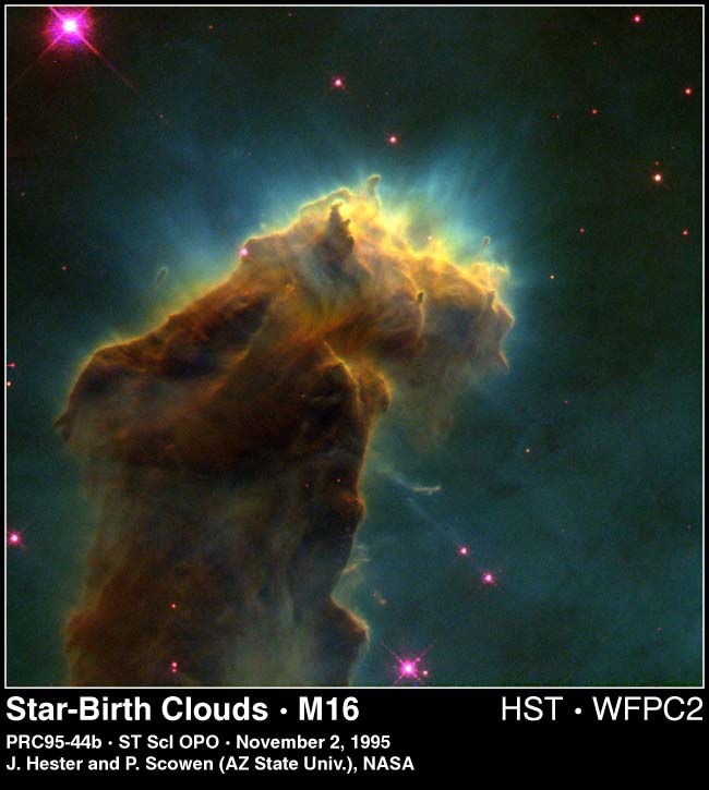 Star-Birth Clouds - M16 (1 Pilar)