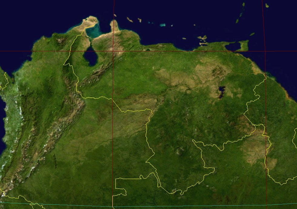 Topographic Map of Venezuela (2001)